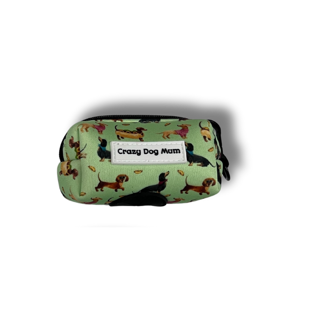 Poop bag teckel verde