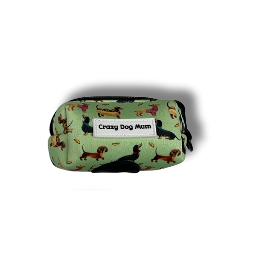 Poop bag teckel verde